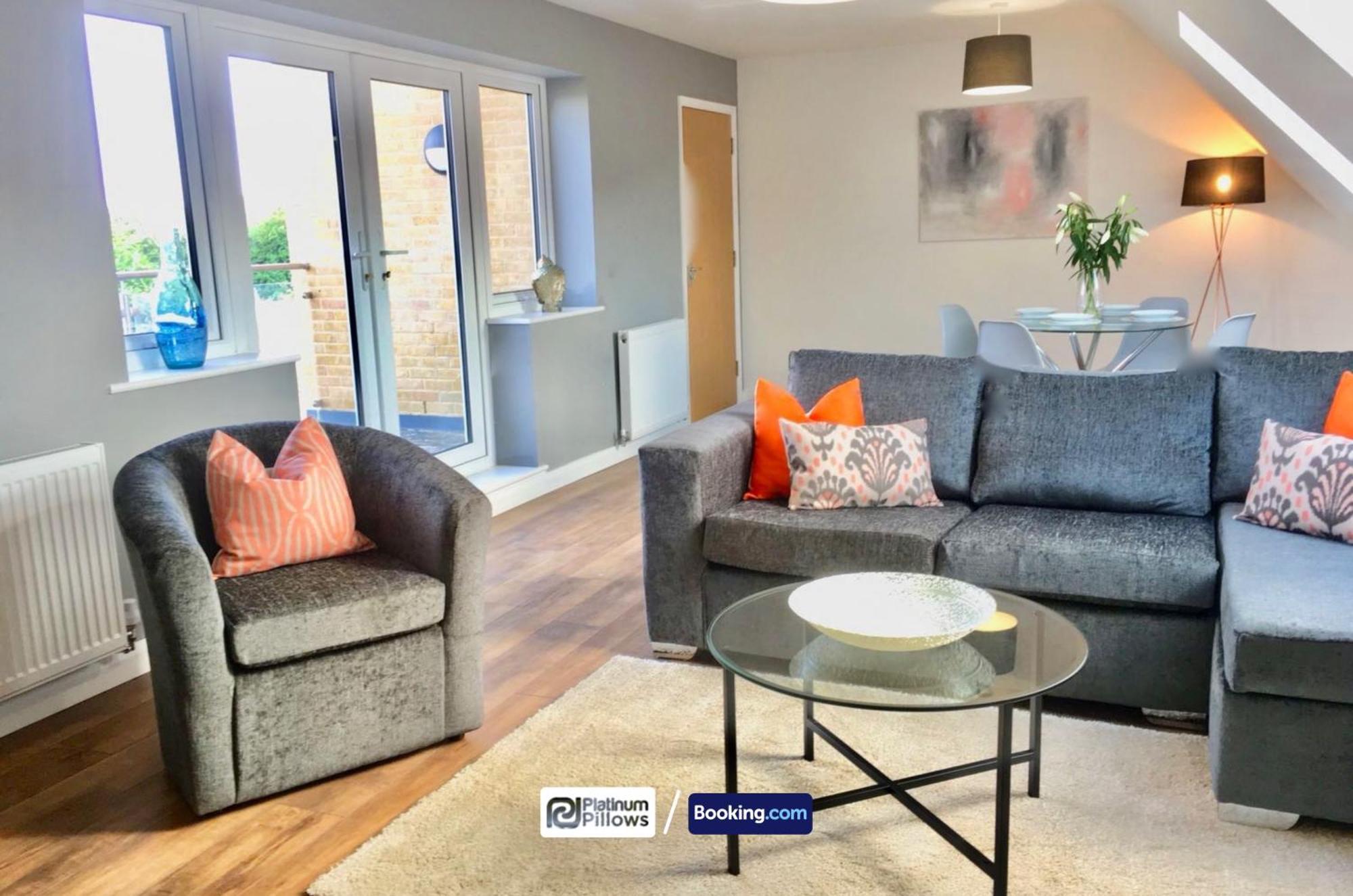 Modern Oxford 1Br Apt, Contractor & Family Accommodation, Near Oxford Hospitals And Science Park Bagian luar foto